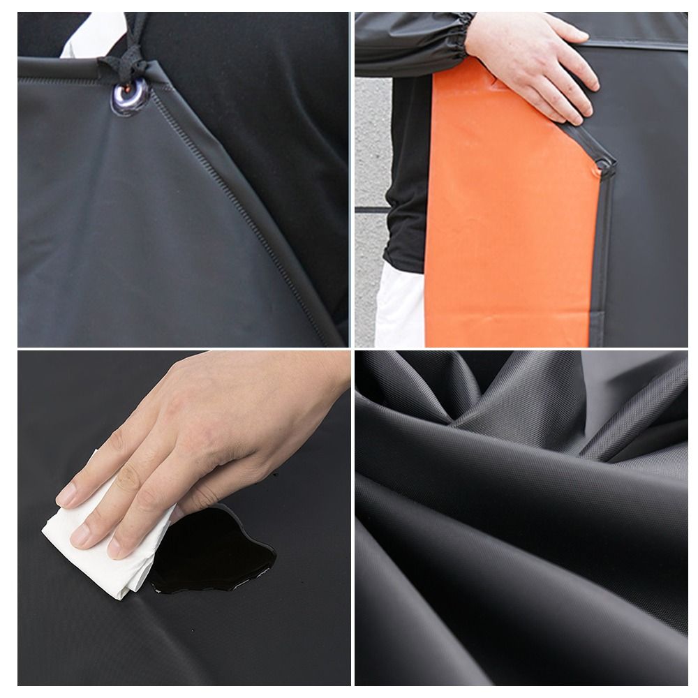 Leatherwork Apron - ผ้ากันเปื้อนครัวหนัง PU นุ่ม สีดำ สีเขียว กันน้ำมัน