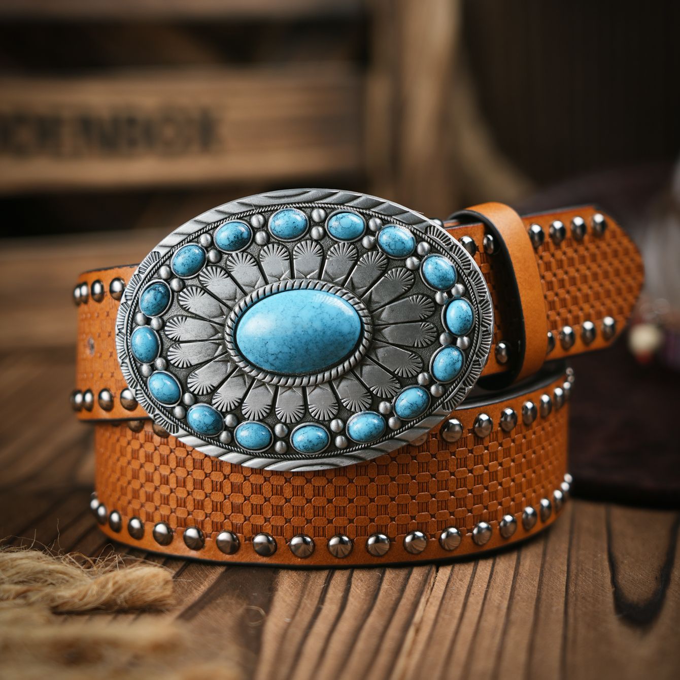 Leather Work Western - เข็มขัดลำลองสไตล์เรโทรสำหรับผู้ชายและผู้หญิงสไตล์ตะวันตก! เข็มขัดหนัง PU พร้อมหัวเข็มขัดโลหะ เหมาะสำหรับสวมใส่ทำงานประจำวัน