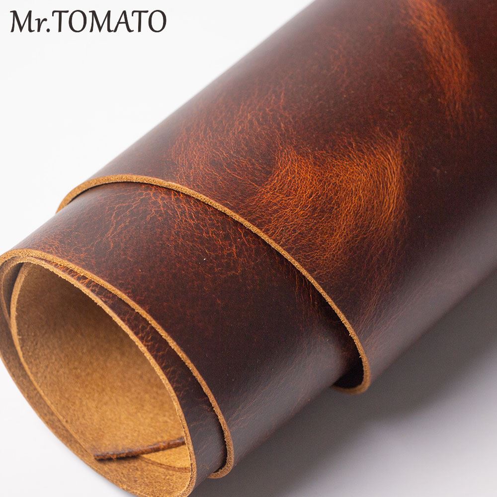 Veg Tan Leather Hide - หนังวัวแท้ หนังวัวหนา หนังวัวเคลือบแว็กซ์ หนังวัวฟอกฝาดชั้นแรก หนังวัววินเทจ สำหรับงาน