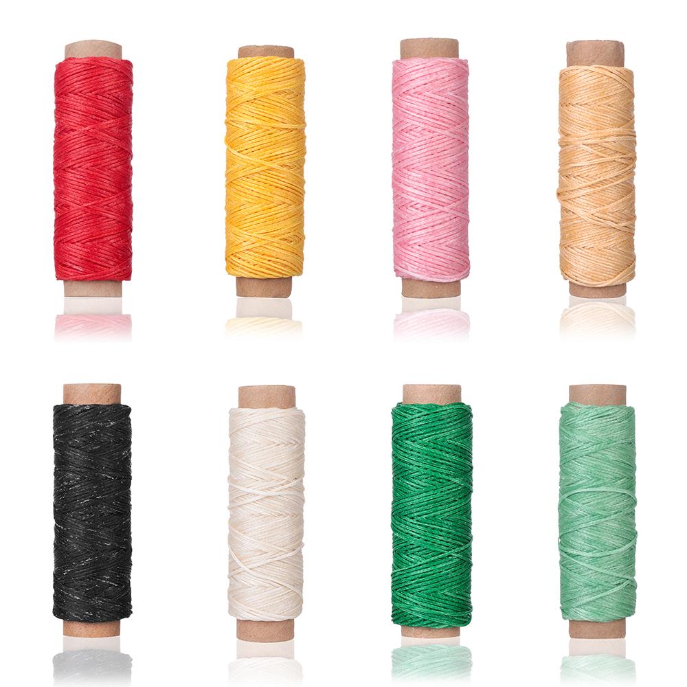 Leatherwork Roller - 30เมตร/ม้วนด้ายเส้นใยผ้าฝ้ายด้ายเย็บมือสำหรับอุปกรณ์วัสดุเครื่องมืองานฝีมือหนัง