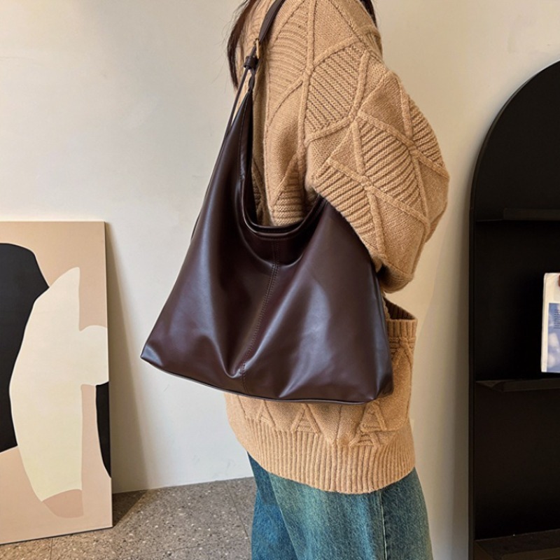 กระเป๋าสะพายไหล่หนังเทียมนุ่ม  - Leatherwork Workshop บทวิจารณ์และราคา