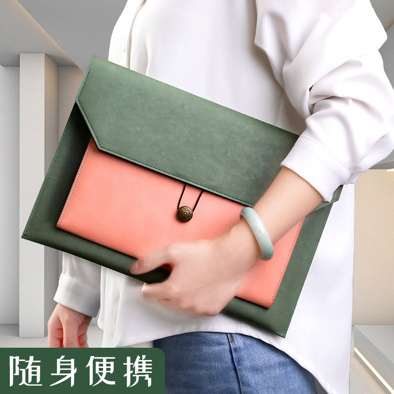 กระเป๋าแฟ้มหนัง A4 กระดาษแฟ้มก - Leather Work Folder บทวิจารณ์และราคา