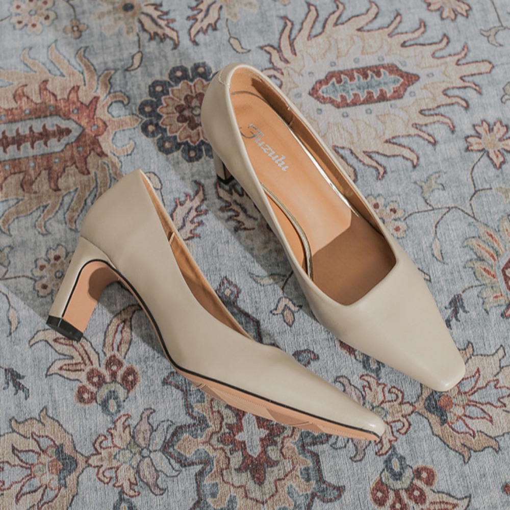 รองเท้าส้นสูงของผู้หญิงใหม่มือ - Leather Work Women Shoes บทวิจารณ์และราคา