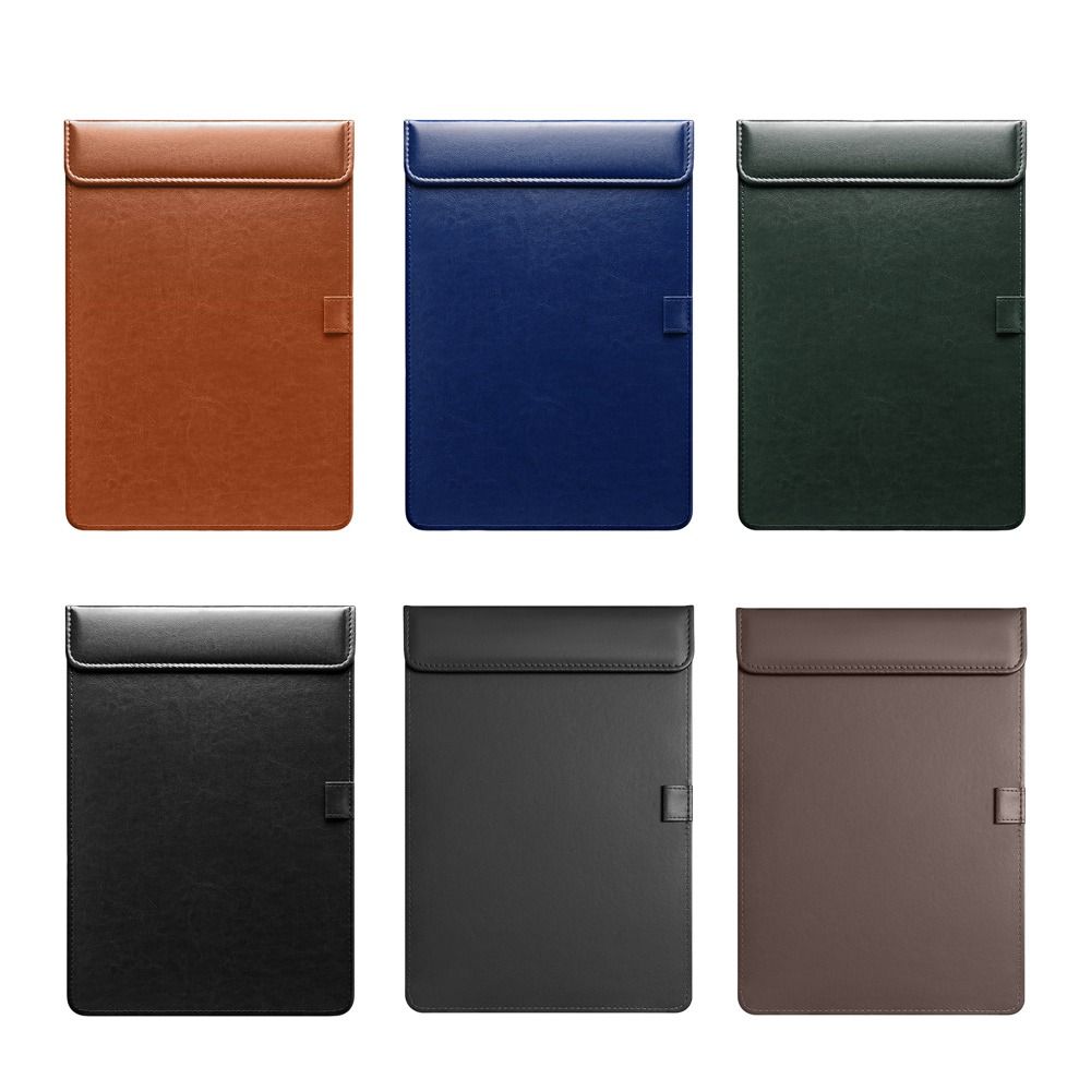 คลิปบอร์ดหนัง PU แบบพกพาพร้อมช - Leather Work Folder บทวิจารณ์และราคา
