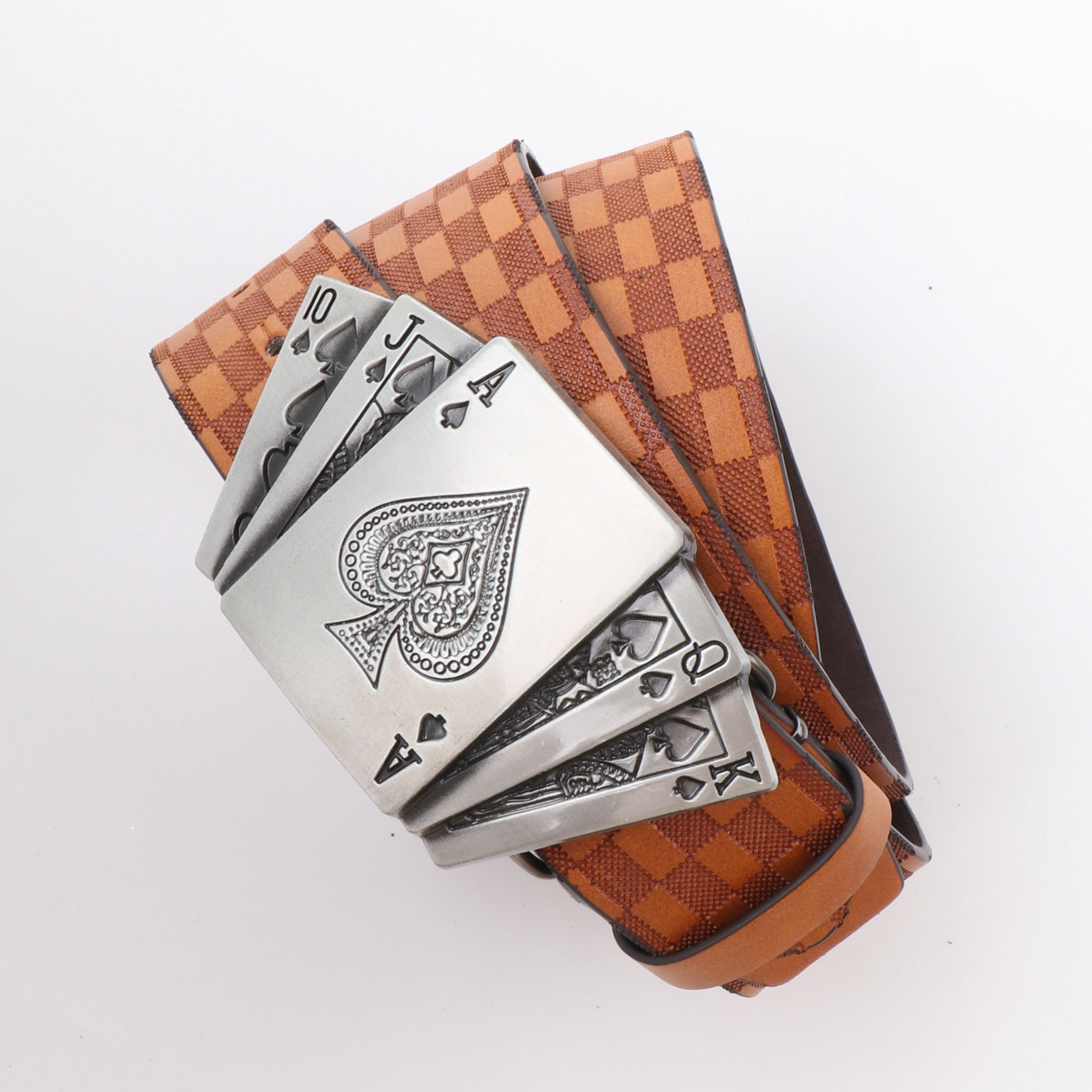 เข็มขัดย้อนยุคลําลองสําหรับผู้ - Leather Work Western บทวิจารณ์และราคา