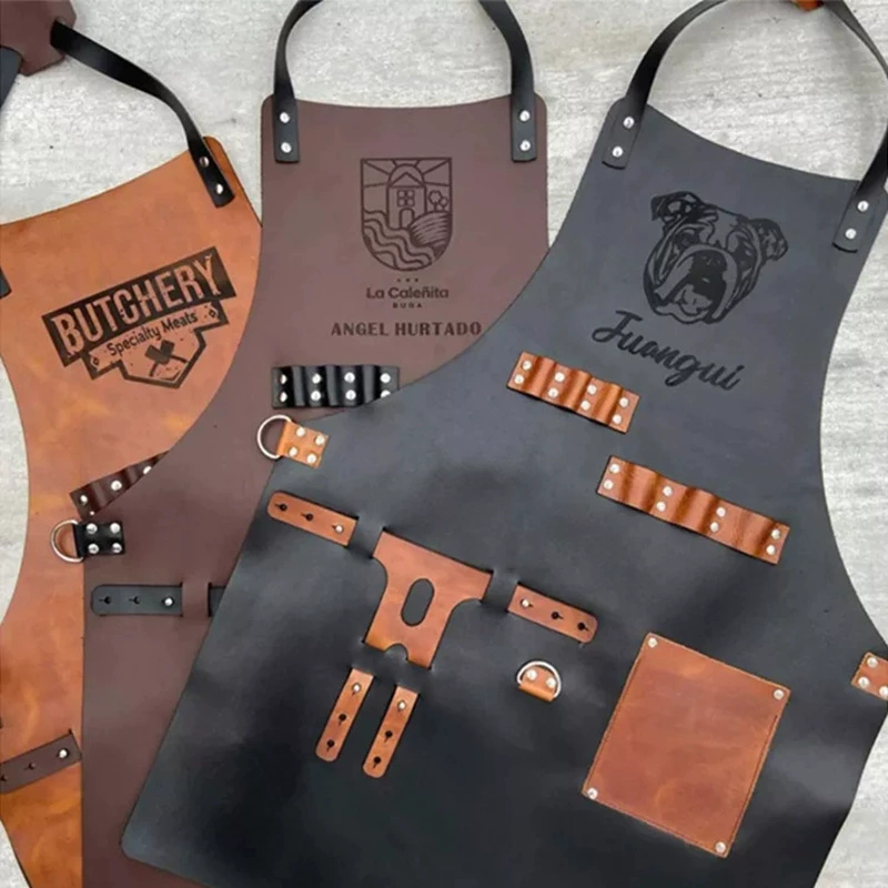 ผ้ากันเปื้อนครัวผ้ากันเปื้อนบา - Leatherwork Apron บทวิจารณ์และราคา