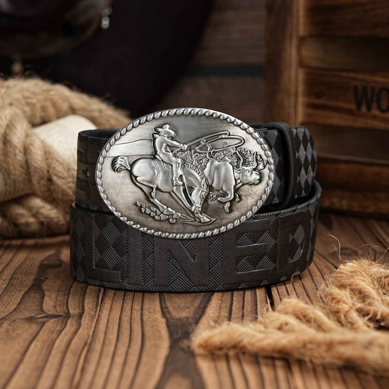 เข็มขัดลำลองสไตล์ตะวันตกสำหรับ - Leather Work Western บทวิจารณ์และราคา