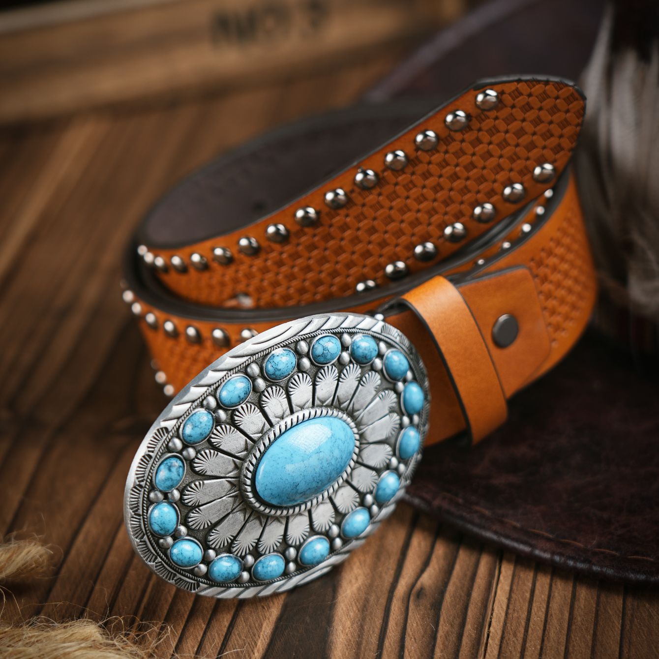 เข็มขัดลำลองสไตล์เรโทรสำหรับผู - Leather Work Western บทวิจารณ์และราคา