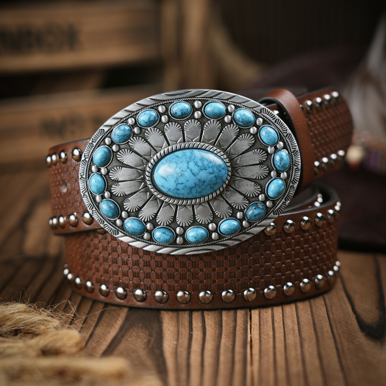เข็มขัดลำลองสไตล์เรโทรสำหรับผู - Leather Work Western บทวิจารณ์และราคา