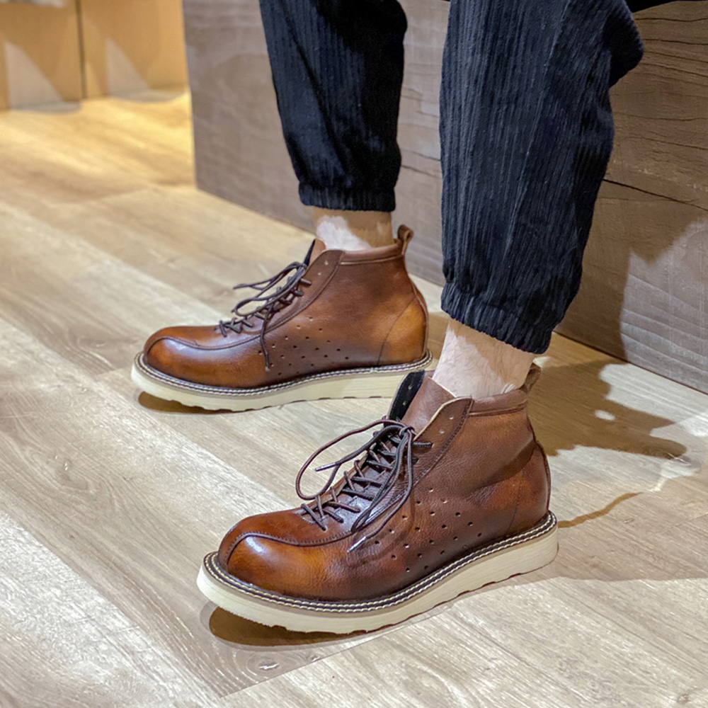 รองเท้าบูทเชลซีหนังแท้ผู้ชาย ส - Leather Work Western บทวิจารณ์และราคา