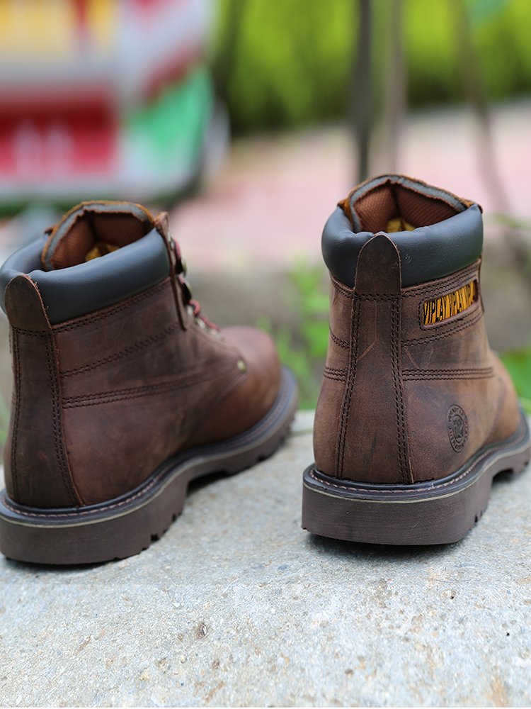 หนังแท้ผู้ชายคลาสสิกรองเท้าบู๊ - Leather Work Western บทวิจารณ์และราคา