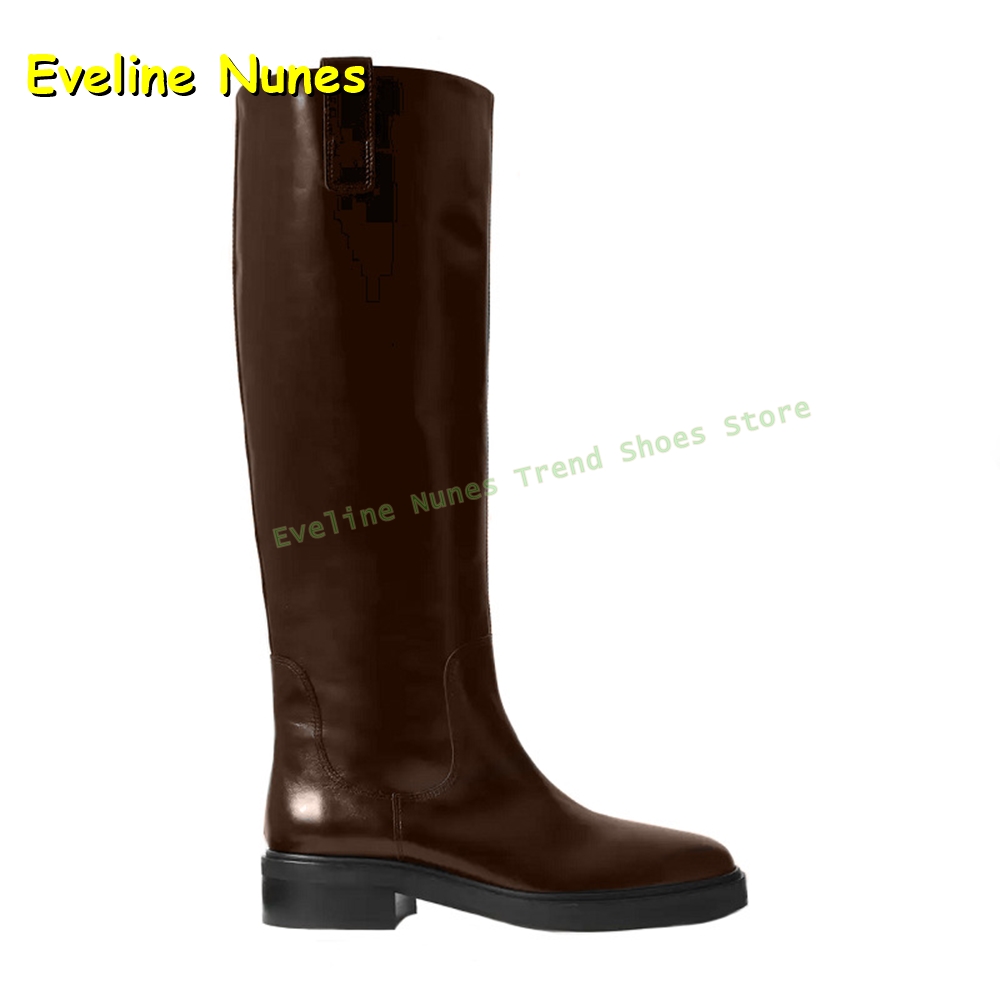 รองเท้าบูทหนังสีดำทรงสูงถึงเข่ - Leather Work Women Shoes บทวิจารณ์และราคา