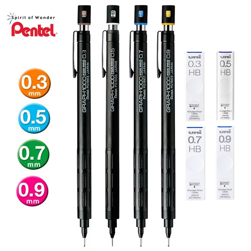 Pentel PG1000 Graph สําหรับ PR - Pentel Pen Energel บทวิจารณ์และราคา