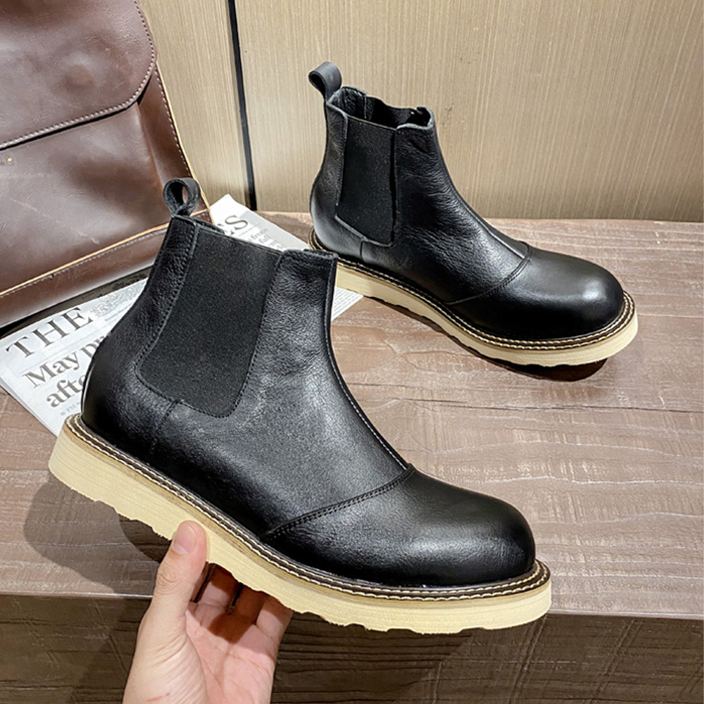 รองเท้าบูทเชลซีหนังแท้สไตล์เรโ - Leather Work Western บทวิจารณ์และราคา