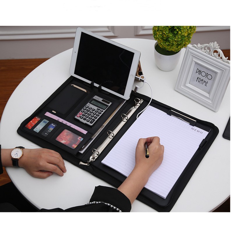 มัลติฟังก์ชั่น A4 โฟลเดอร์การป - Leather Work Folder บทวิจารณ์และราคา