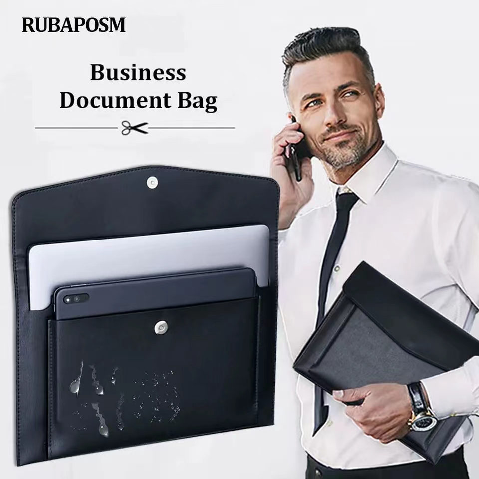 แฟ้มซองหนัง A4ความจุขนาดใหญ่กร - Leather Work Folder บทวิจารณ์และราคา