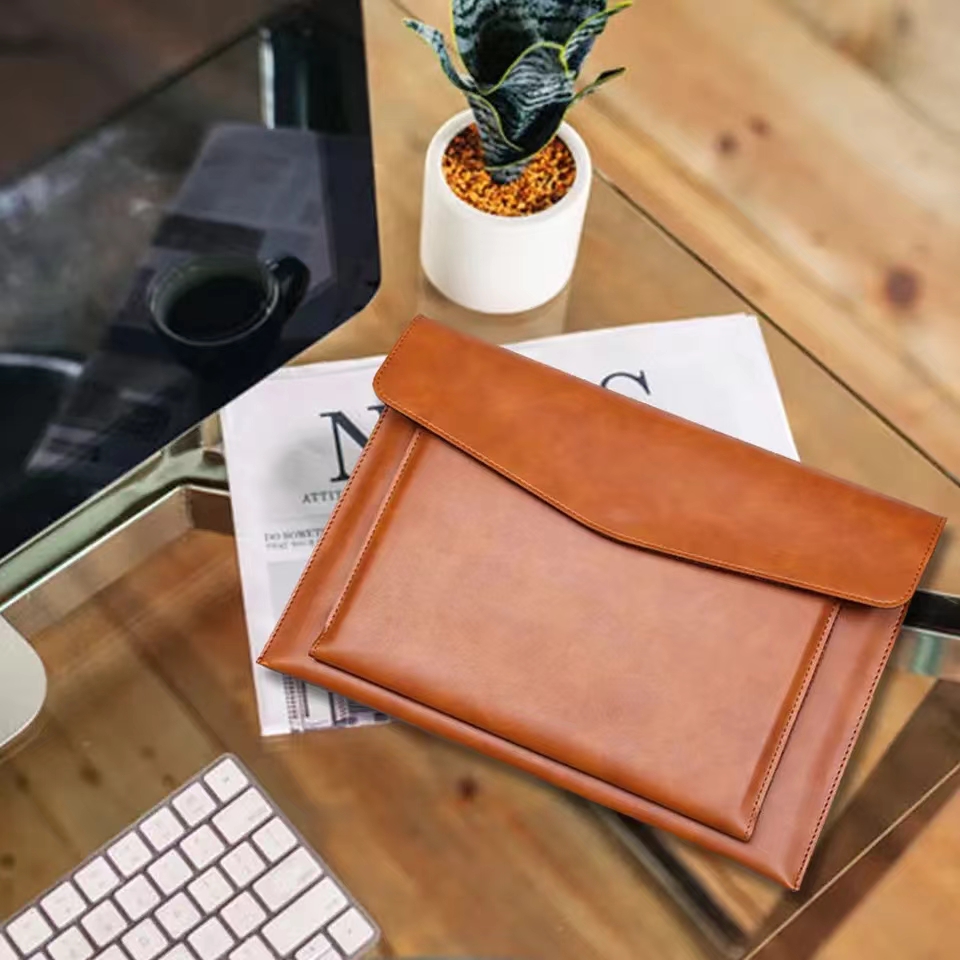 แฟ้มซองหนัง A4ความจุขนาดใหญ่กร - Leather Work Folder บทวิจารณ์และราคา