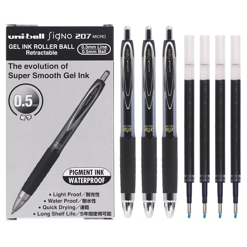 Uni-ball 61256 Signo เจล 207 ล - Pentel Pen Energel บทวิจารณ์และราคา