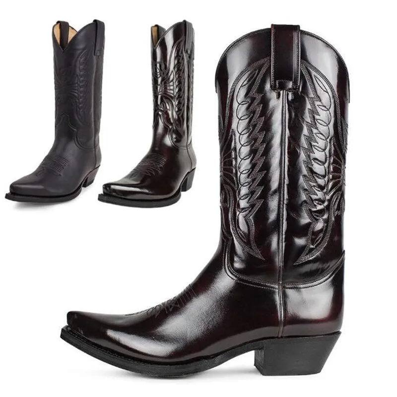 คาวบอยผู้ชายผู้หญิงประเทศ Vint - Leather Work Women Shoes บทวิจารณ์และราคา