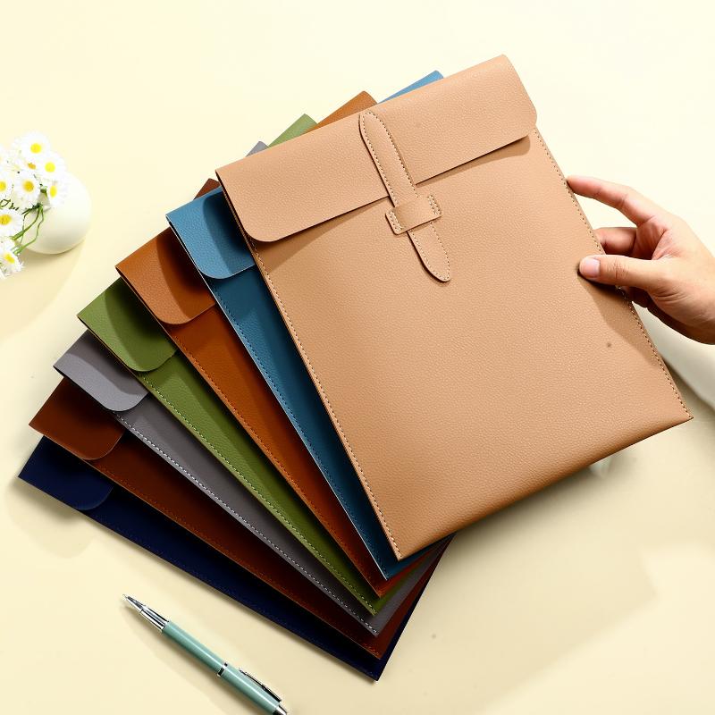 แฟ้มเอกสารหนังหนาทนต่อรอยขีดข่ - Leather Work Folder บทวิจารณ์และราคา