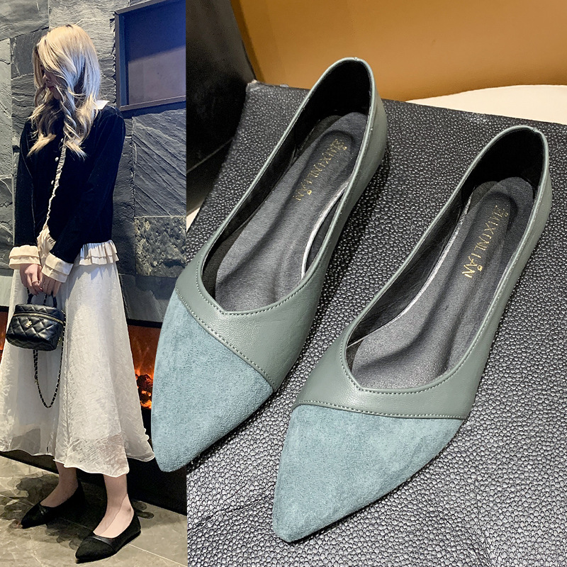 รองเท้าหนังสีดำแบบเรียบสำหรับผ - Leather Work Women Shoes บทวิจารณ์และราคา