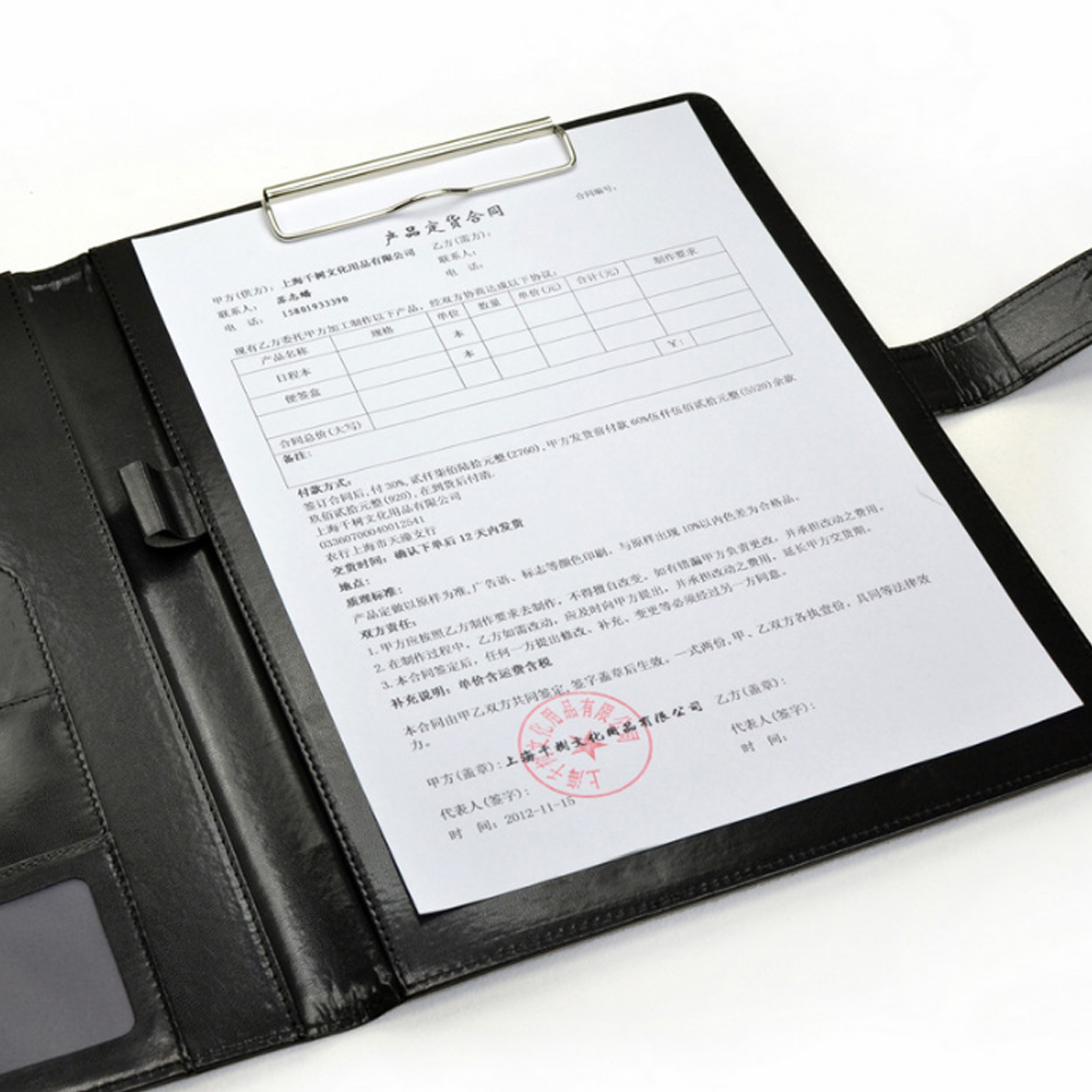 A4โฟลเดอร์การประชุมธุรกิจเครื่ - Leather Work Folder บทวิจารณ์และราคา