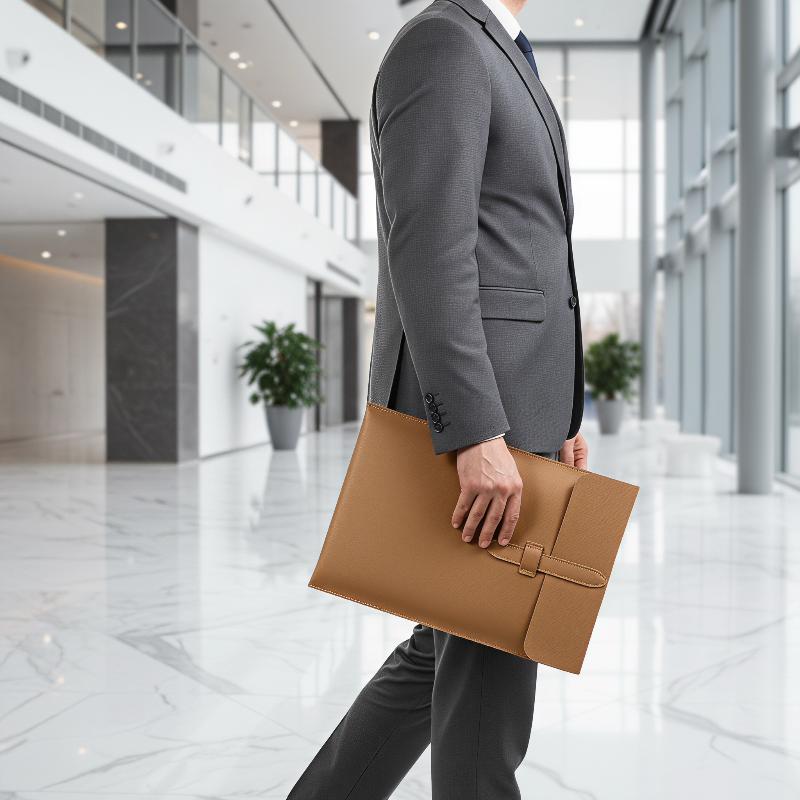 กระเป๋าเอกสารหนังแนวตั้ง A4 พร - Leather Work Folder บทวิจารณ์และราคา