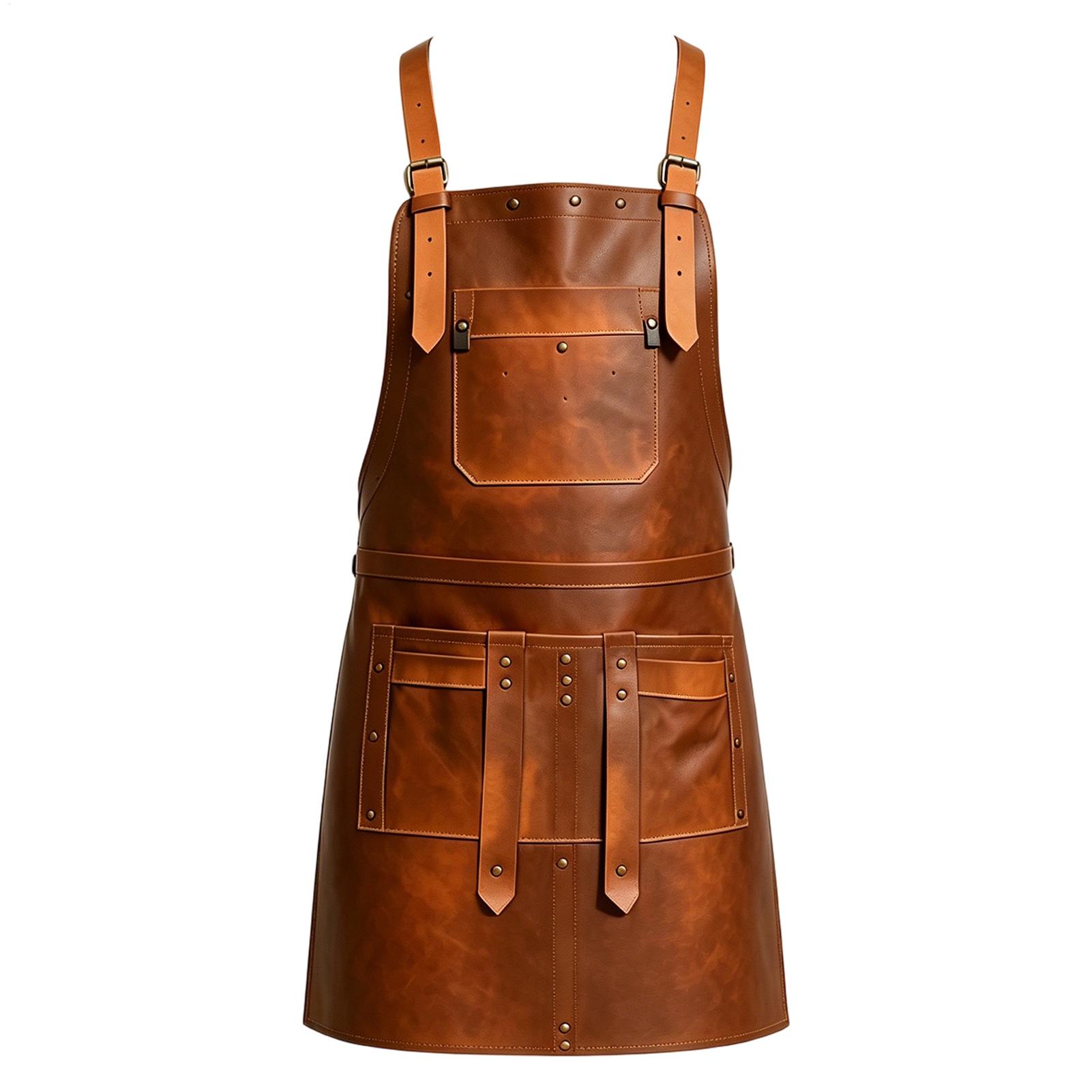 ผ้ากันเปื้อนหนังพร้อมกระเป๋าหล - Leatherwork Apron บทวิจารณ์และราคา