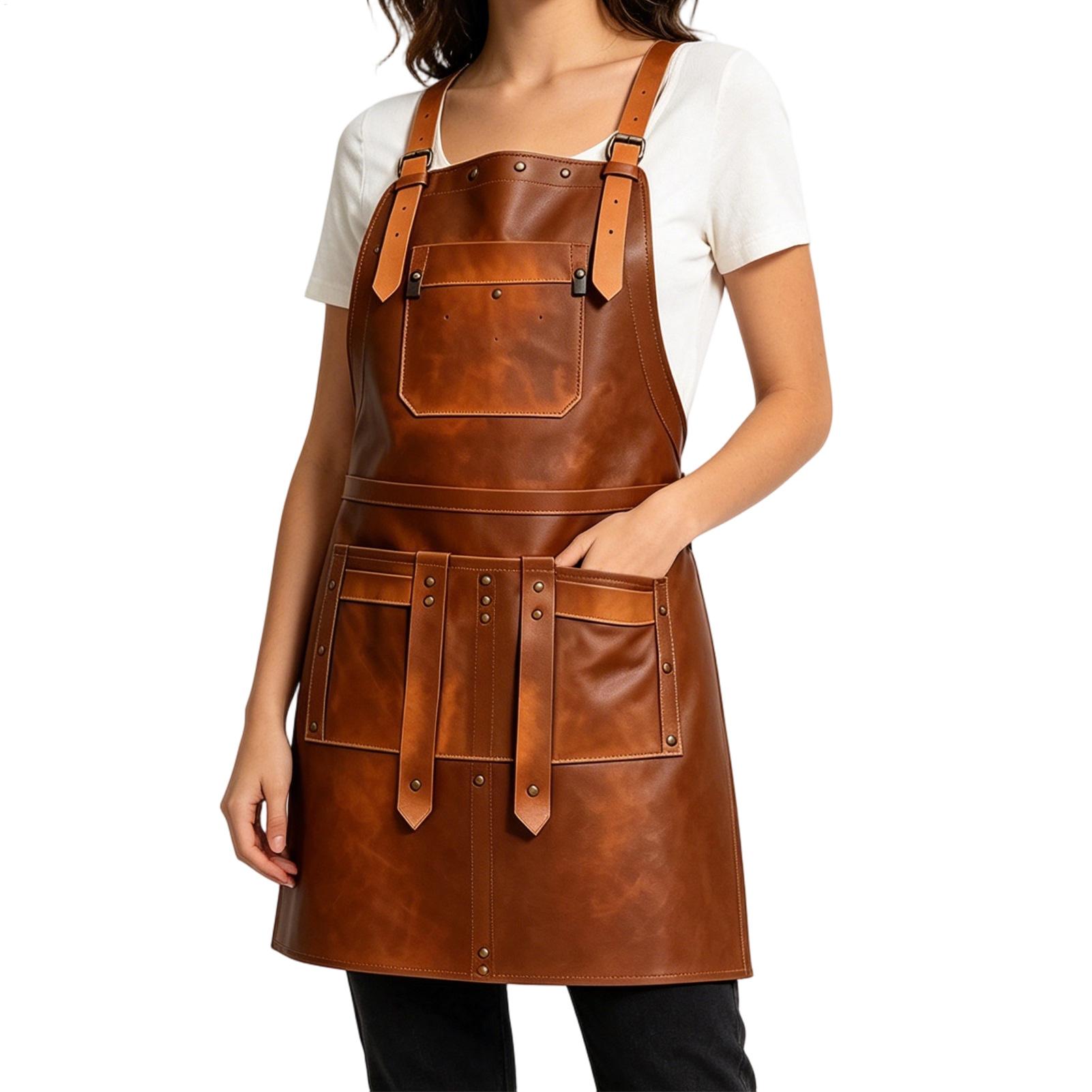 ผ้ากันเปื้อนหนังพร้อมกระเป๋าหล - Leatherwork Apron บทวิจารณ์และราคา