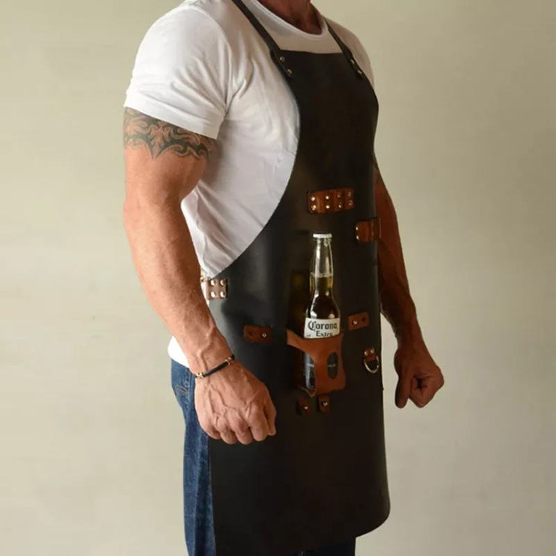 กลางแจ้งผ้ากันเปื้อนหนัง PU บา - Leatherwork Apron บทวิจารณ์และราคา