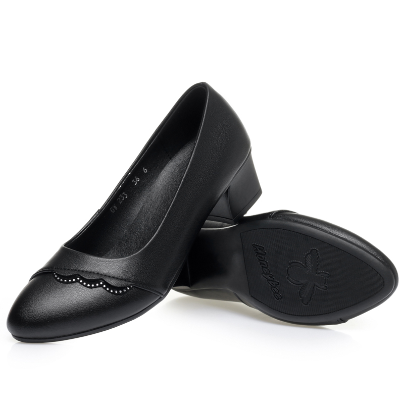 AIYUQI รองเท้าส้นเตี้ยหนังแท้ส - Leather Work Women Shoes บทวิจารณ์และราคา