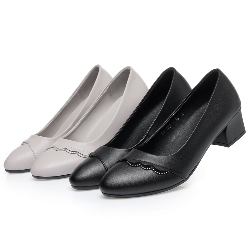 AIYUQI รองเท้าส้นเตี้ยหนังแท้ส - Leather Work Women Shoes บทวิจารณ์และราคา