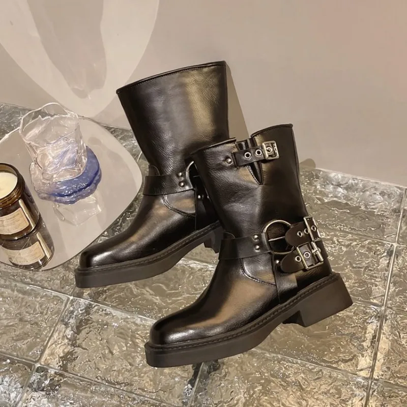 ข้อเท้าสตรีรองเท้าฤดูใบไม้ร่วง - Leather Work Western บทวิจารณ์และราคา