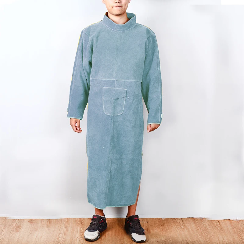 Cowhide หนัง Anti-scalding ทํา - Leatherwork Apron บทวิจารณ์และราคา