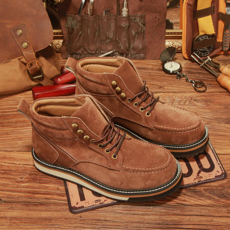รองเท้าบูทข้อเท้าหนังแท้สไตล์อ - Leather Work Western บทวิจารณ์และราคา