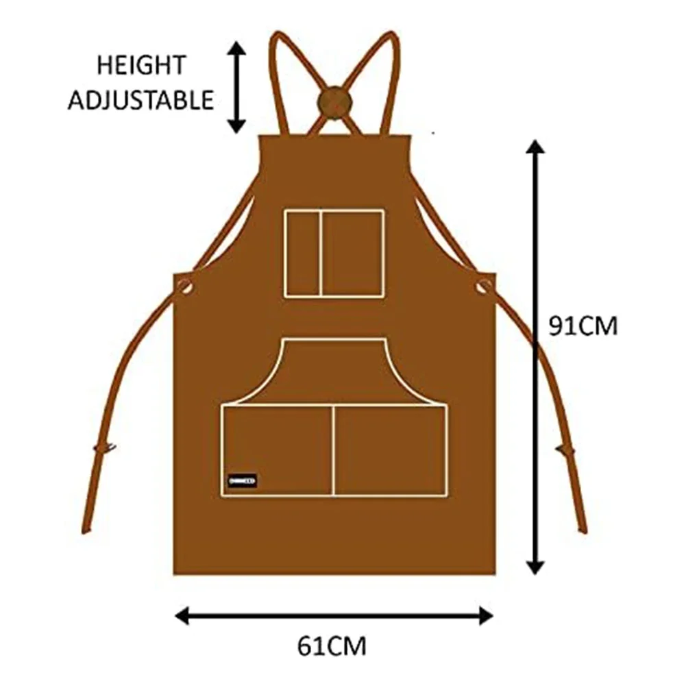 Cowhide หนังอุตสาหกรรมความร้อน - Leatherwork Apron บทวิจารณ์และราคา
