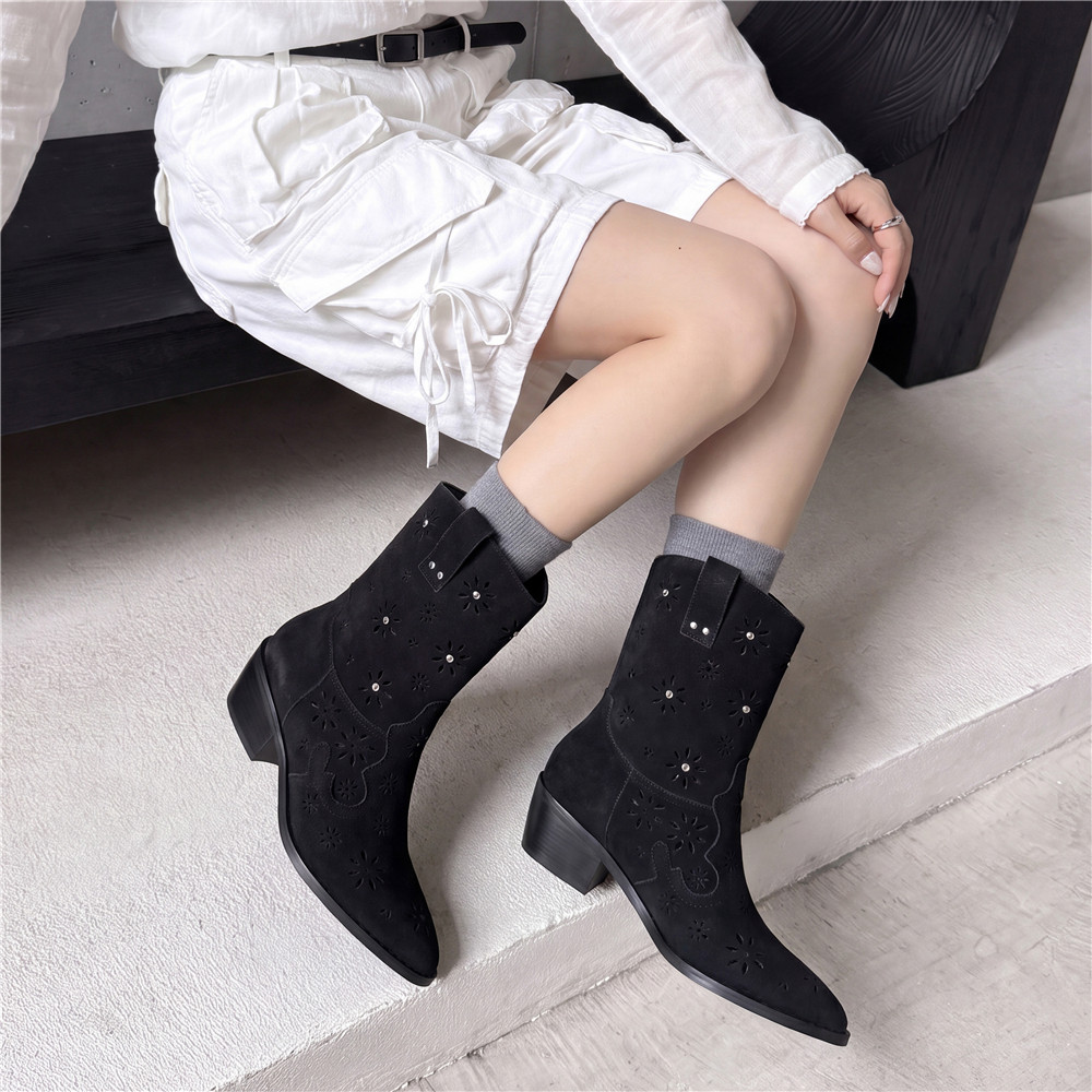 รองเท้าบูทคาวบอยสไตล์ตะวันตกสำ - Leather Work Western บทวิจารณ์และราคา